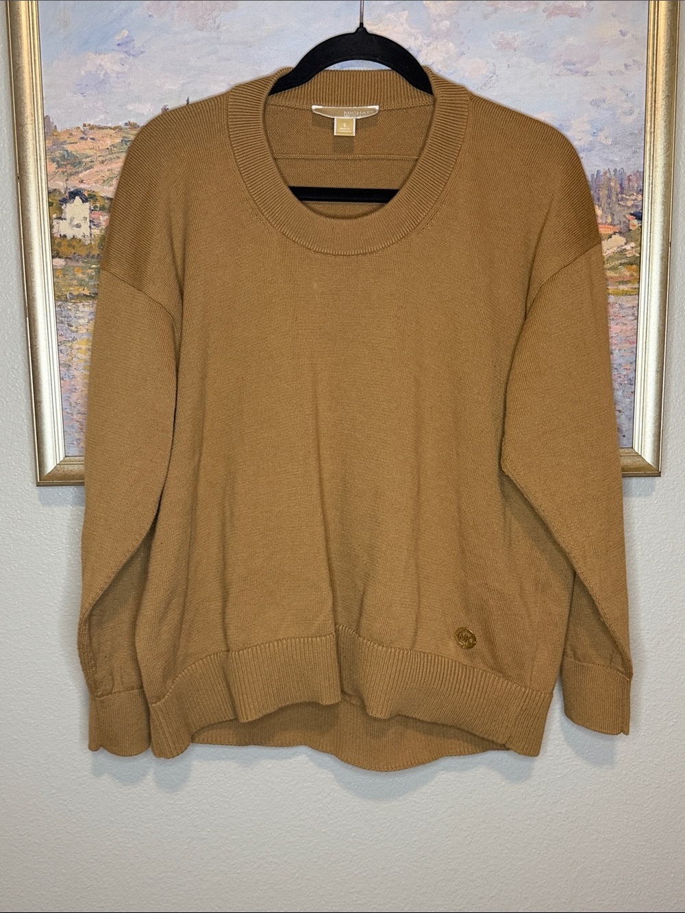 Michael Kors Caramel Crewneck Sweater size small (bin12)